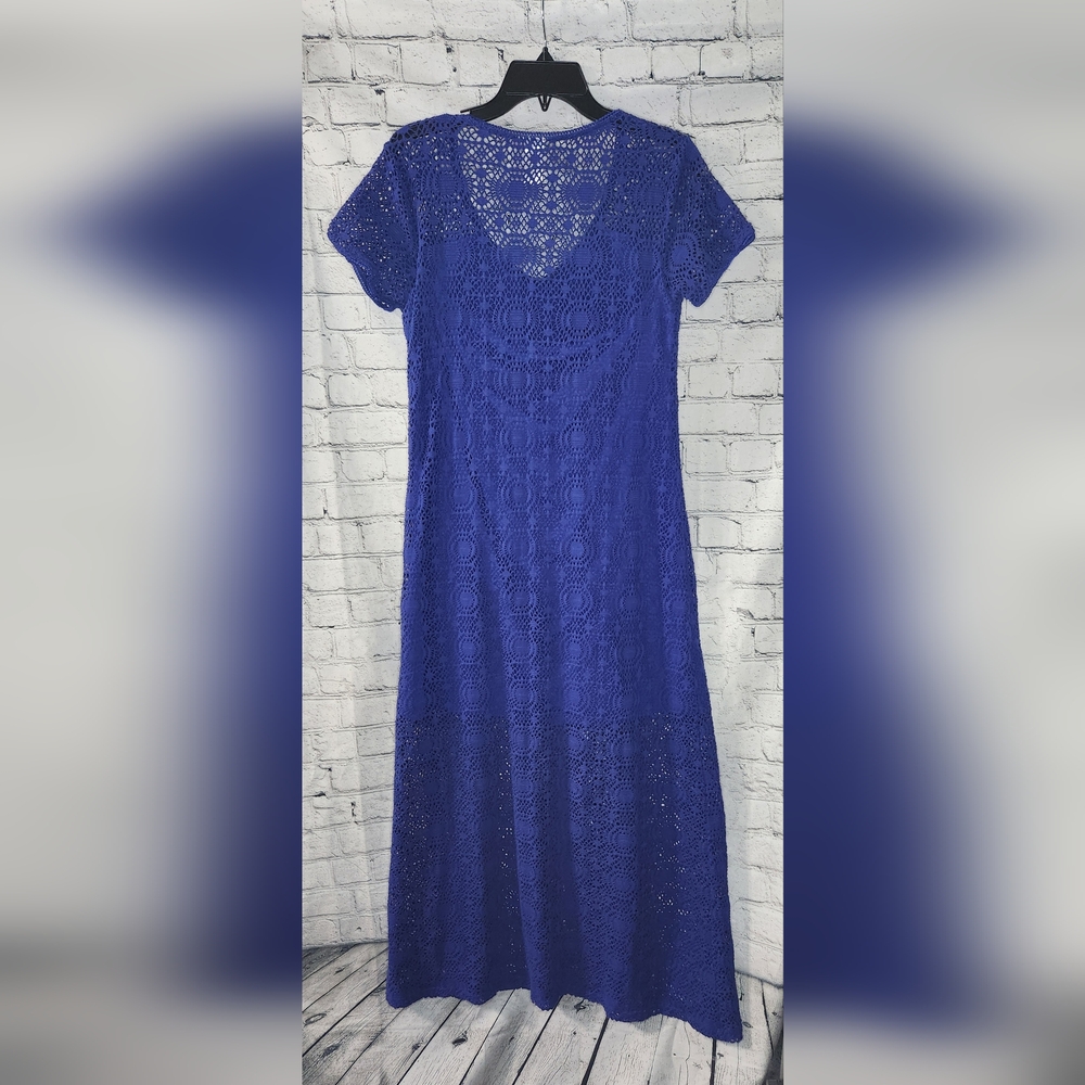 Tommy Bahama Crochet Lace Maxi Dress Size Medium - Picture 5 of 6
